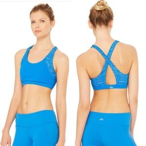 NWT ALO Yoga Patina Sz Small Sports Bra! Lasercut